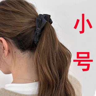 布艺香蕉夹竖夹发夹女气质高马尾后脑勺不伤发抓夹小号发量少发饰