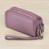 韩版 可放手机手拿包女真皮钱包长款 时尚 气质大容量多层拉链手抓包