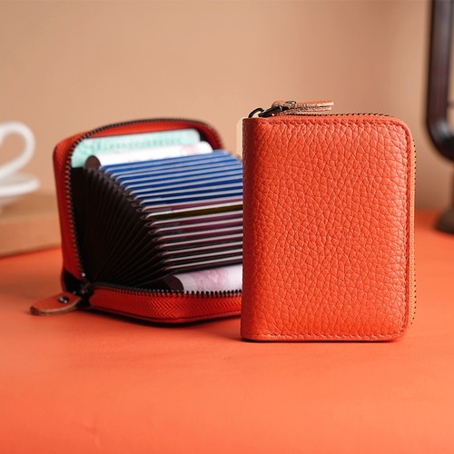 卡包女士2025新款多卡位小巧真皮质感证件包防消磁高档卡片收纳包