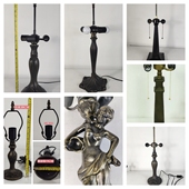 欧美成品单灯座DIY锌合金铁艺树脂铜色百搭底座110V220V可开发票