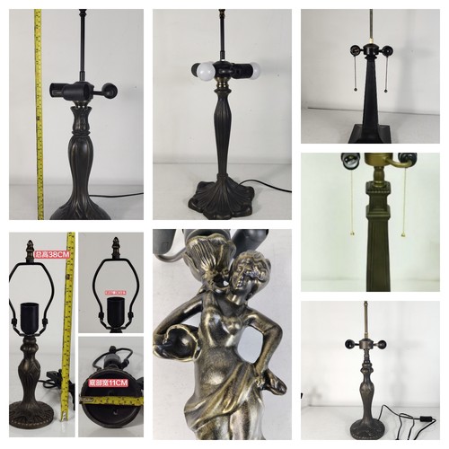 欧美成品单灯座DIY锌合金铁艺树脂铜色百搭底座110V220V可开发票