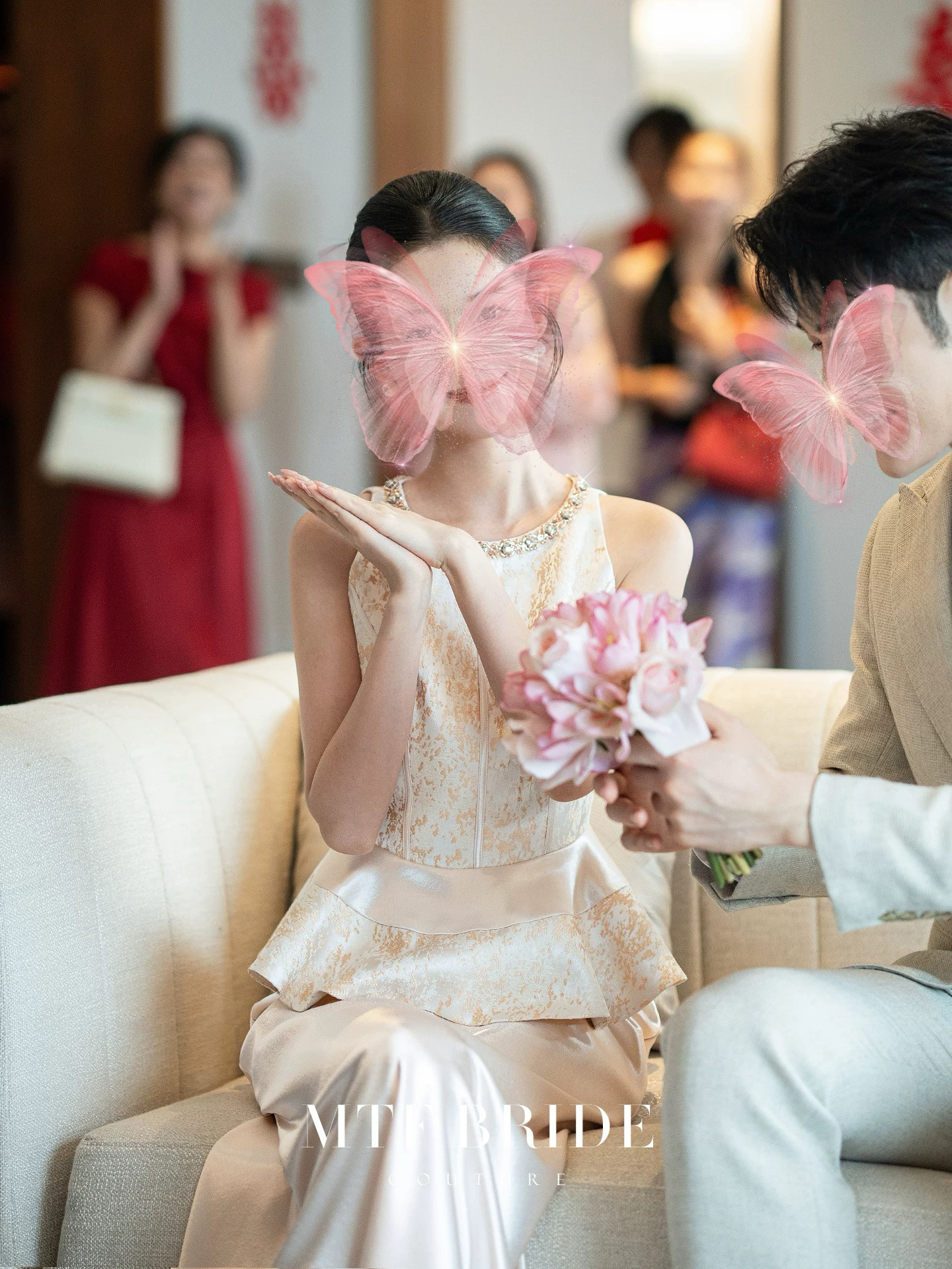 出租满庭芳新中式国风套装新娘结婚敬酒服小个子订婚礼服女成人礼