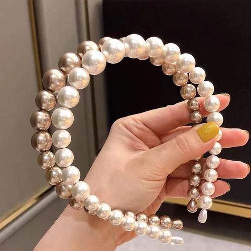 珍珠头箍复古百搭淑女风发卡