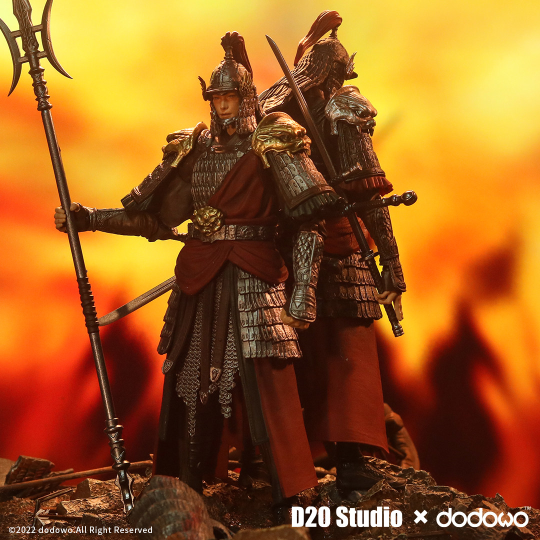现货 D20 X dodowo 朵朵窝 重返帝国 中华剑士兵人 1/12 成品可动使用感如何?