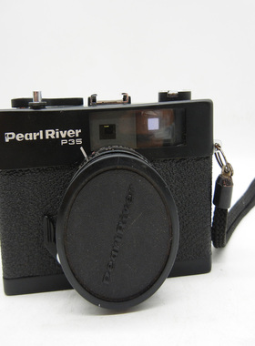 珠江p35胶卷旁轴相机金属机械胶片机收藏老相机少见黑色135相机