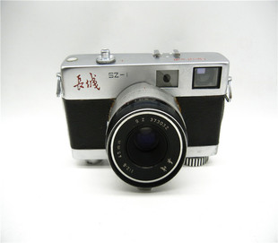 金属胶片机收藏影视道具 2复古老式 长城sz 1旁轴胶卷照相机sz