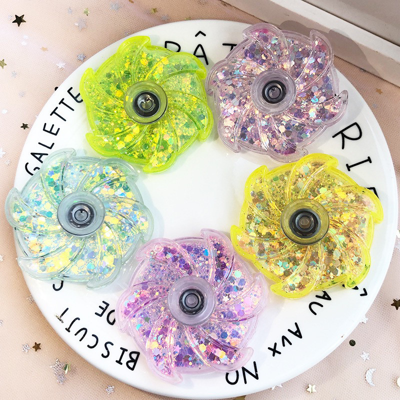 流沙指尖陀螺创意花瓣风车彩粉咕卡盘手指高速旋转陀螺解压玩具,玩具/童车/益智/积木/模型,创意/整蛊玩具,淘宝优惠券,粉丝福利购,淘宝优惠卷