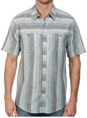 汉麻时代出美国棉麻料男款短袖衬衫休闲汉麻料吸汗透气抑菌防晒