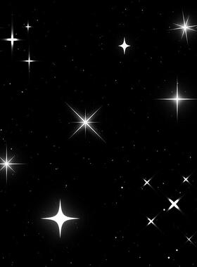 视频素材星星闪烁发光十字星光晕扩散动画特效后期MG168