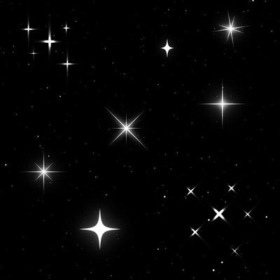 视频素材星星闪烁发光十字星光晕扩散动画特效后期MG168