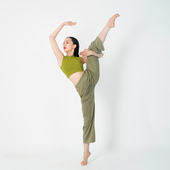 NE506款 长裤 现代舞练功服直筒宽松舞蹈裤 女轻薄夏季 阔腿裤 涂一