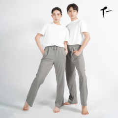 涂一TF0917现代舞蹈练功裤春秋款男女宽松显瘦飘逸阔腿裤直筒长裤