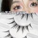 浓密自然黑梗自然空气感微翘纤长磨尖眼睫毛一片式 八对装 假睫毛