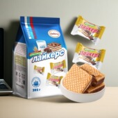 俄罗斯巧克力威化饼干阿孔特俄多芙休闲零食巧克力味夹心威化饼干