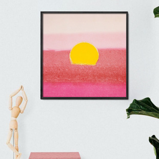 安迪沃霍尔日出日落晚霞sunset喷绘油画布画芯现代艺术插画版画
