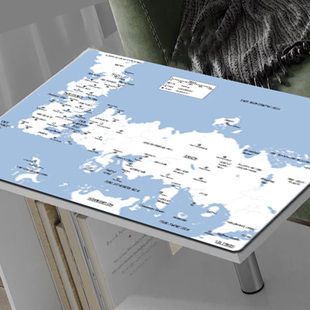 冰与火之歌权力的游戏淡雅地图全图精致防水防滑超大桌垫吧台垫