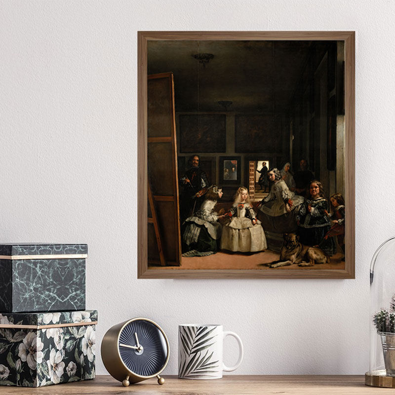 委拉斯凯兹宫娥高清印制精致可定制定制客厅书房布画芯油画名画