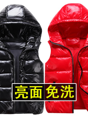 反季新品亮面免洗中大童亲子马甲