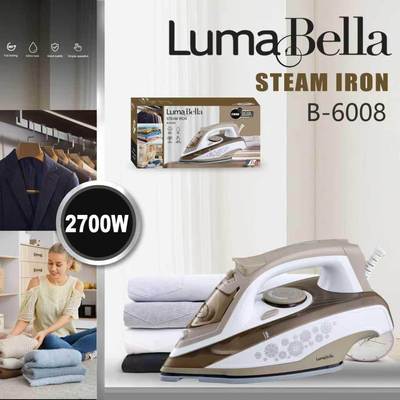 出口LumaBella6008电熨斗家用蒸汽陶瓷熨斗2700W大功率STEAM IRON