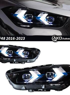 专用16-23款宝马X1F48/F49改装LED大灯总成DRL信号灯流水转向灯