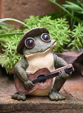 创意解压青蛙摆件桌面动物雕塑