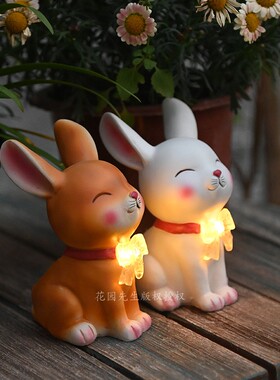 花园装饰卡通兔子摆件
