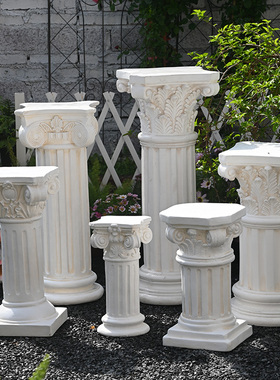大花盆复古做旧风路引婚庆罗马柱