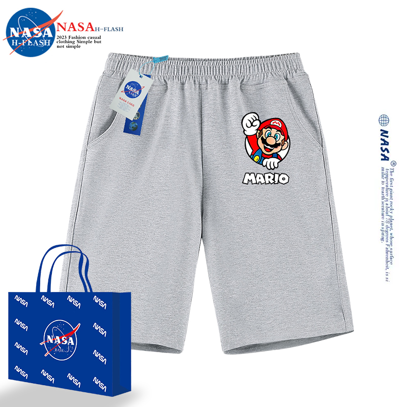 NASA联名儿童马里奥短裤夏季纯棉
