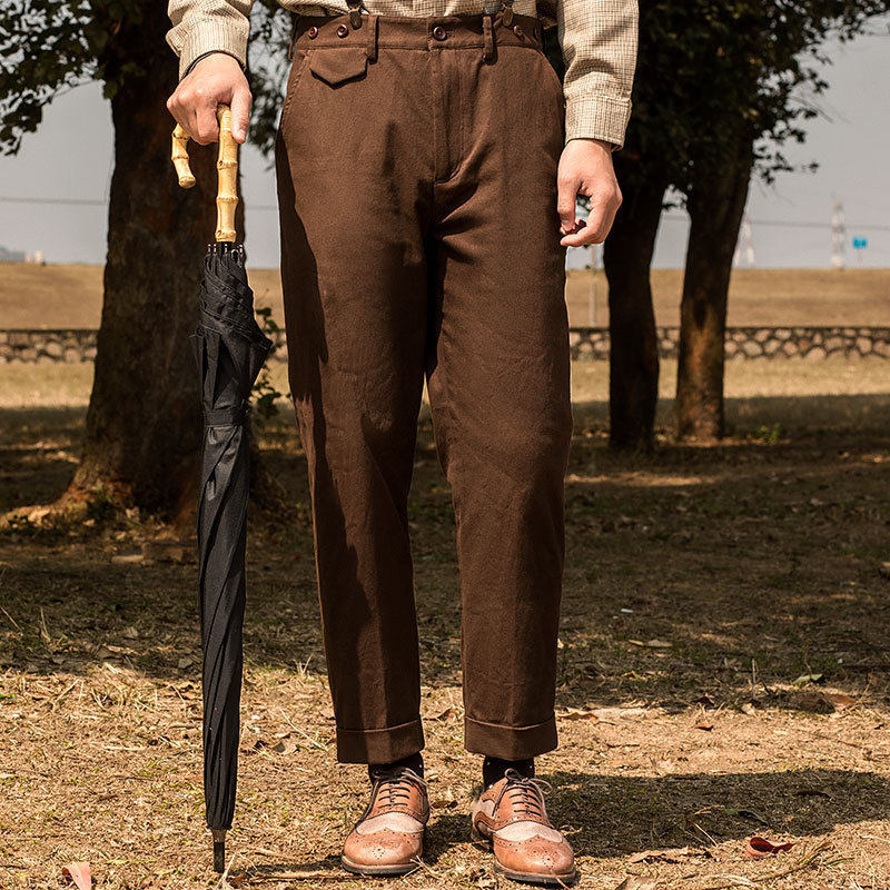 soarin美式复古直筒九分裤休闲