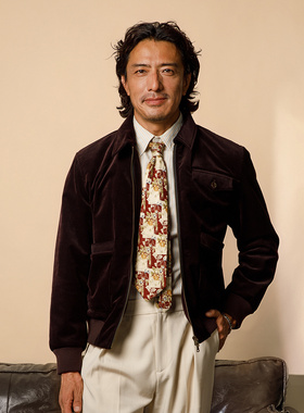 SOARIN英伦复古丝绒外套男 冬季厚款多口袋翻领短款A2飞行员夹克