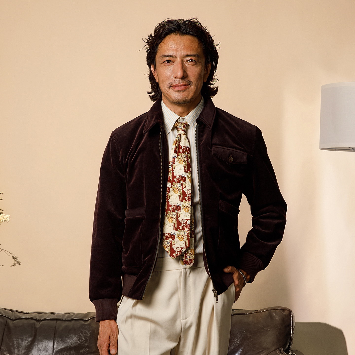 SOARIN英伦复古丝绒外套男 冬季厚款多口袋翻领短款A2飞行员夹克