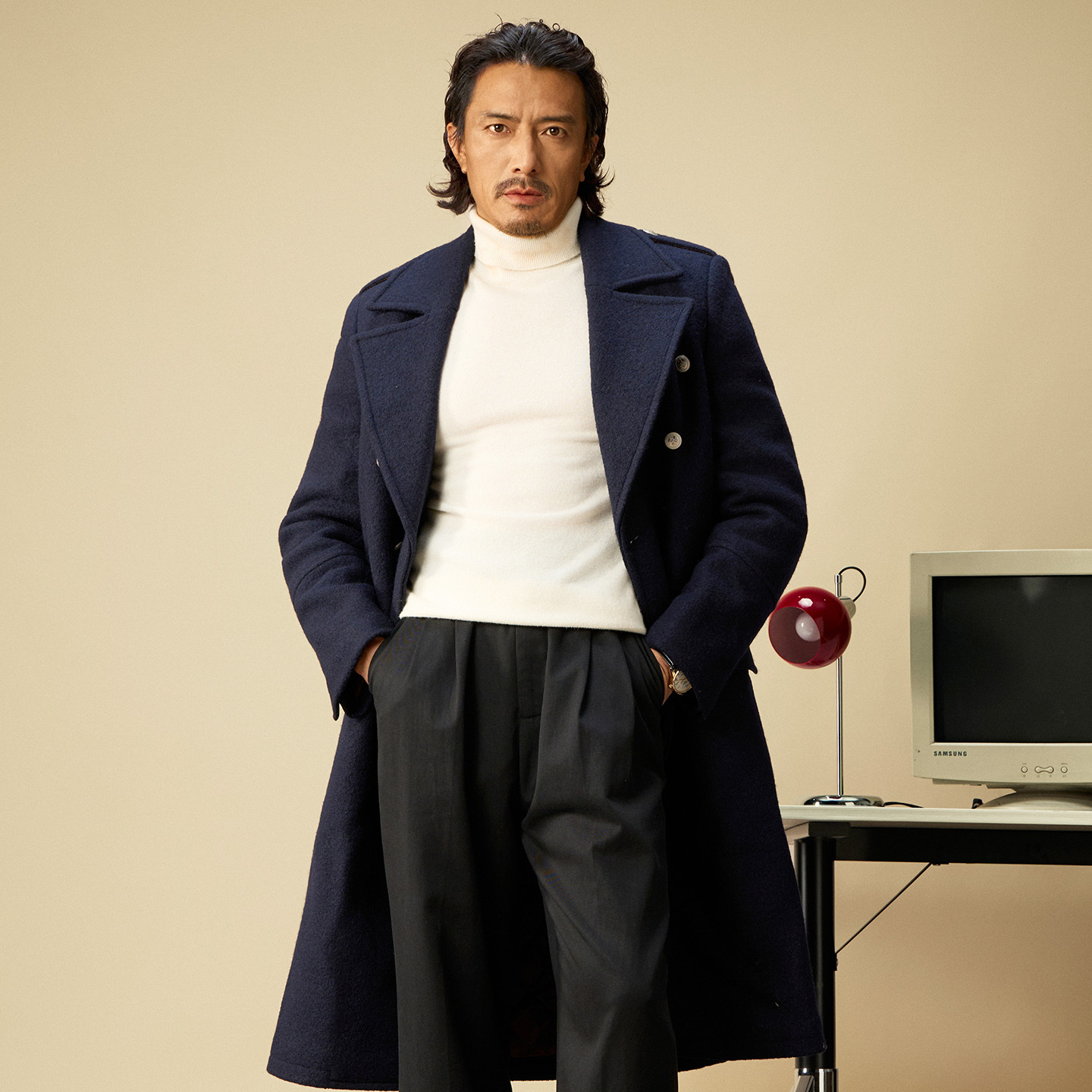 【100%羊毛】SOARIN英式复古双排扣布雷泽大衣外套男商务马球风衣