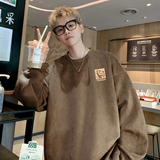 2025麂皮绒圆领卫衣A336-2-V754V-P48-限价68（95%聚酯纤维5%氨纶，男装卫衣，电商A336-2