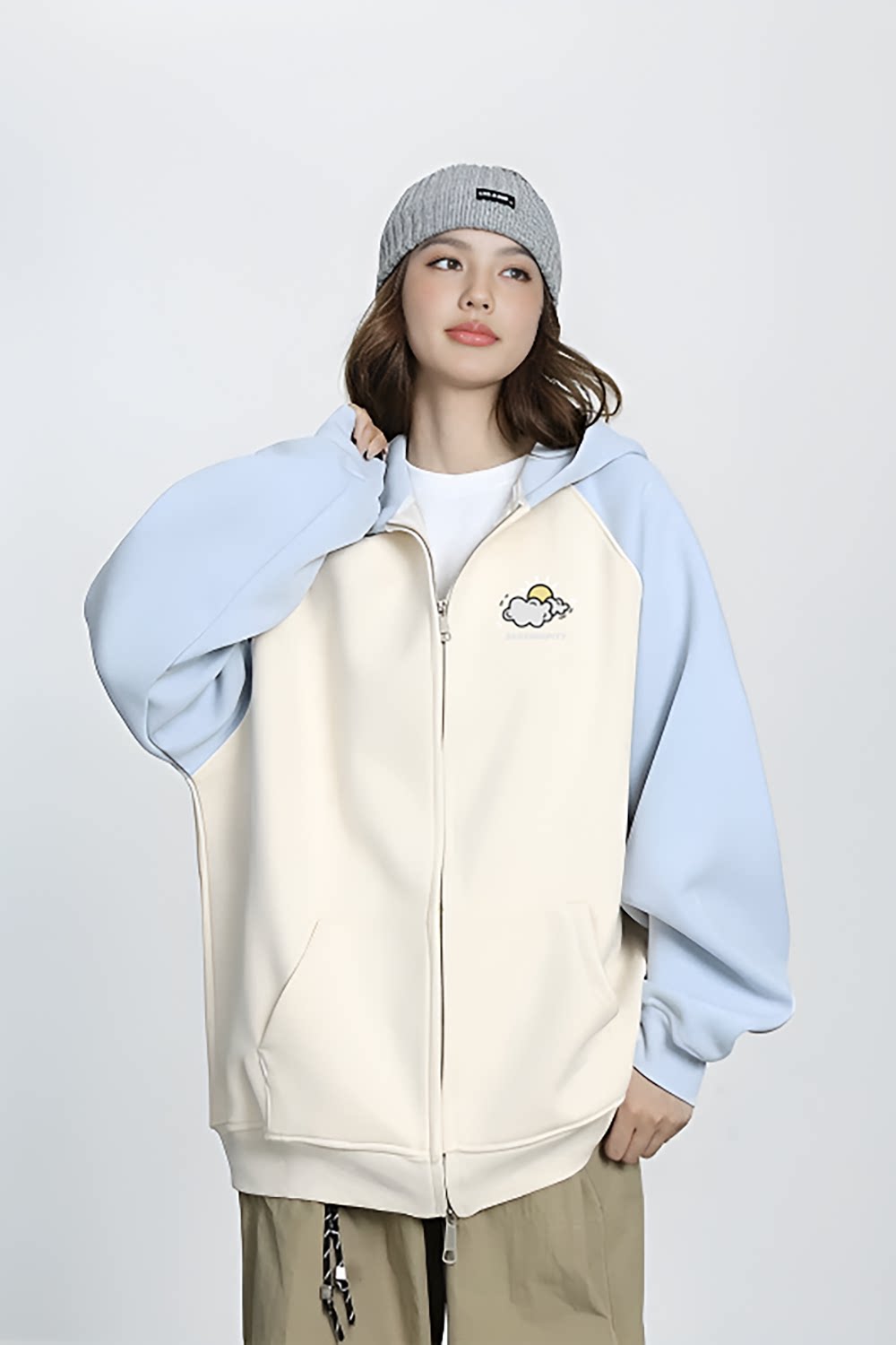 2025开衫卫衣420克华棉A336-2-V691V-特P58（60%棉40%聚酯纤维）,男装卫衣,电商A336-2