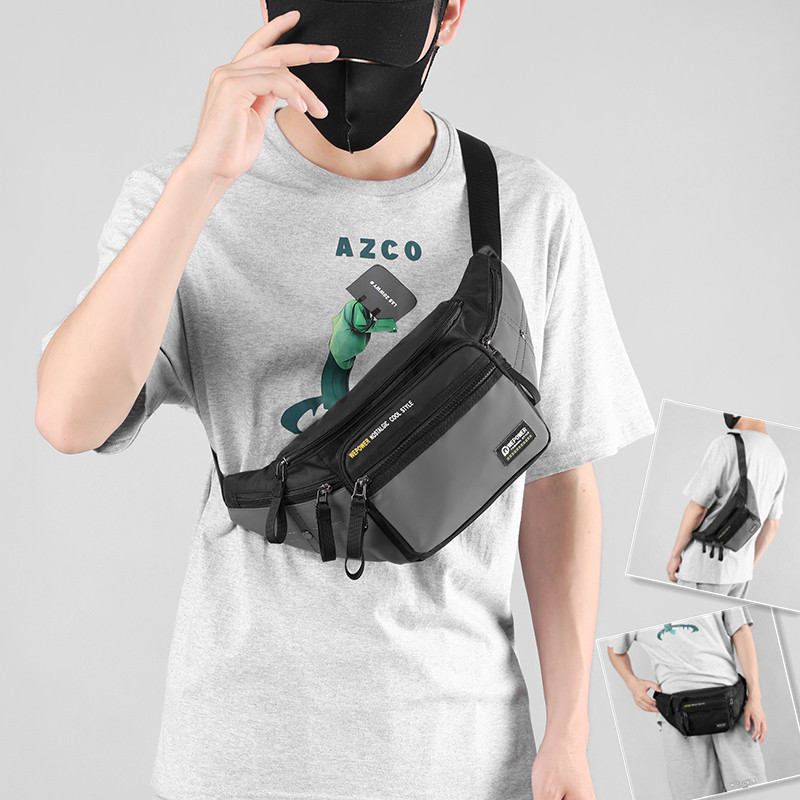 尼龙防水斜挎胸包大容量多功能新款时尚手机腰包生意收钱包收银包,箱包皮具/热销女包/男包,男士包袋,淘宝优惠券,粉丝福利购,淘宝优惠卷