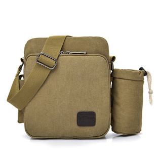 2024新款男士休闲旅行帆布包水壶单肩包斜挎包多功能工作通勤包包