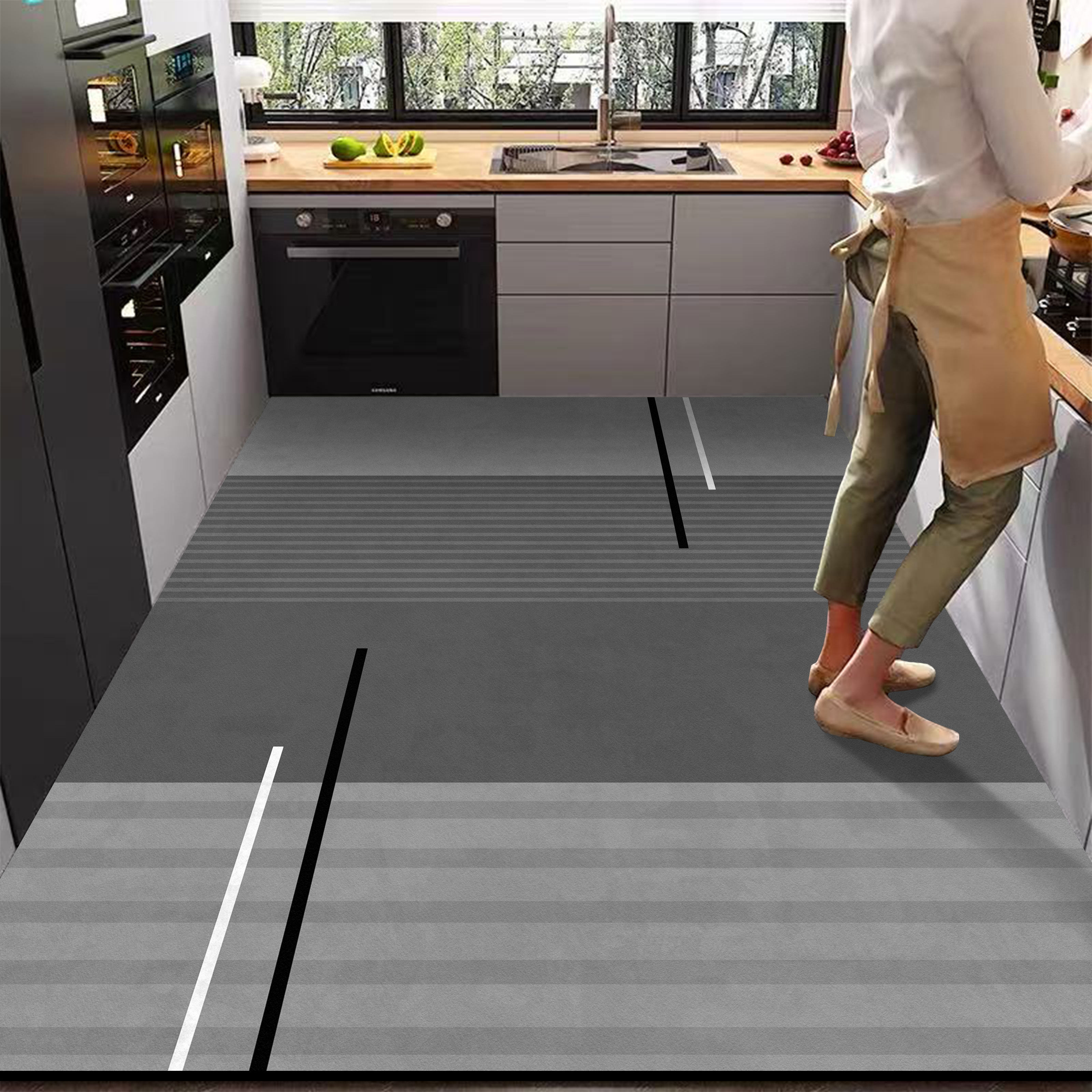 硅藻泥厨房地垫防滑吸水吸油可擦免洗地垫吸水地毯耐脏脚垫子门口,居家布艺,厨房地垫,淘宝优惠券,粉丝福利购,淘宝优惠卷