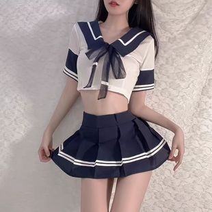 大码晴趣性感内衣房事高级潮床上擦边校园jk制服纯欲火辣诱惑短裙