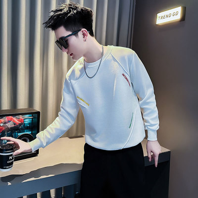 痞帅卫衣男款正流行刺绣上衣男装