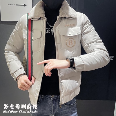 精神小伙棉衣秋冬装男士外套