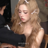 网红同款 蝴蝶结小发夹ins芭蕾风丝带绑发编发发带发卡头饰发饰女