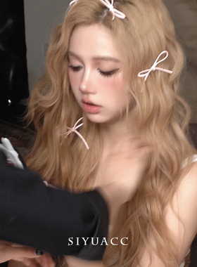 网红同款蝴蝶结小发夹ins芭蕾风丝带绑发编发发带发卡头饰发饰女