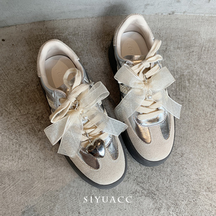 ins珍珠网纱蝴蝶结鞋扣秋冬时尚百搭鞋花鞋子挂件鞋带扣鞋饰配饰