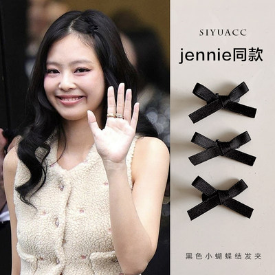 jennie同款蝴蝶结小发夹少女发饰