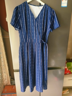 条纹职业连衣裙收腰气质高级感正装教师职业装夏天新款通勤女装