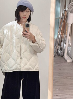 CS女装羽绒服女宽松版型菱格纹理绗缝夹克外套2025秋季1205863007