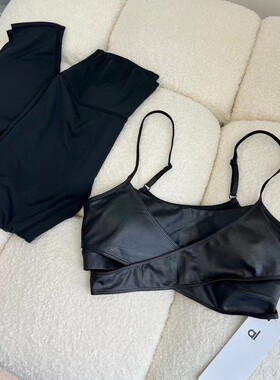 外贸原单同款运动内衣夏裸感防震瑜伽背心聚拢运动健身文胸透气