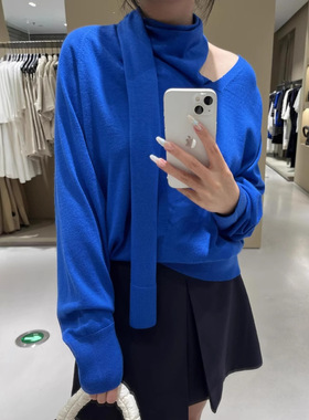 C家标准版型围巾高领毛针织长袖毛衣25秋冬围脖上衣 1238447005