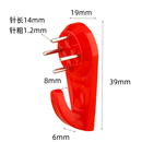红色无痕钉中国结喜庆挂钩婚纱照片壁挂画墙钉隐形强力承重墙钉子