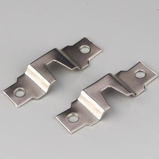 加厚银横直条挂相框配件两眼压型挂隐形暗挂十字绣五金配件包邮